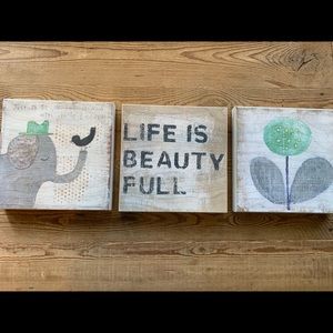 Sugarboo Art 3 pieces 10x10